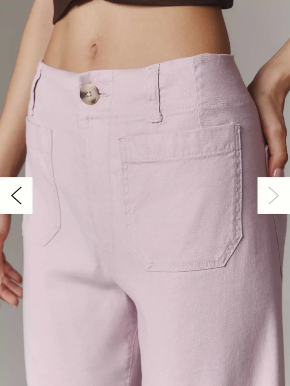 Anthropologie Maeve Colette Stretch Wide Leg Pants - Picture 4 of 9